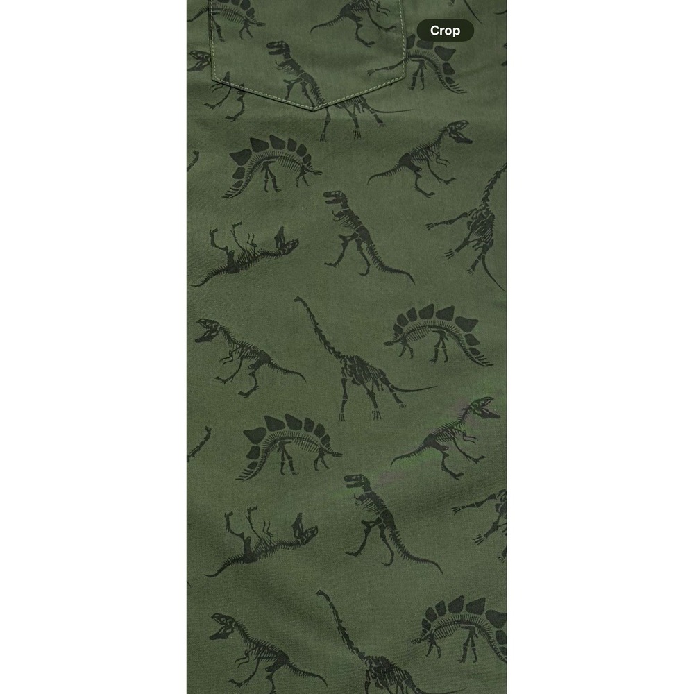 Molokai Surf Co. ~ Men's ~ Dark Green Shirt ~ Dinosaur Design~ M - Picture 4 of 7